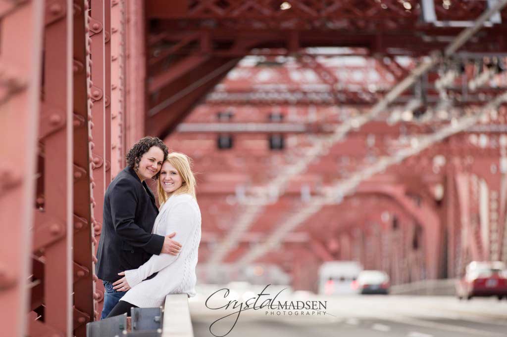 Downtown Portland Engagement Session With Mal And Suzanne