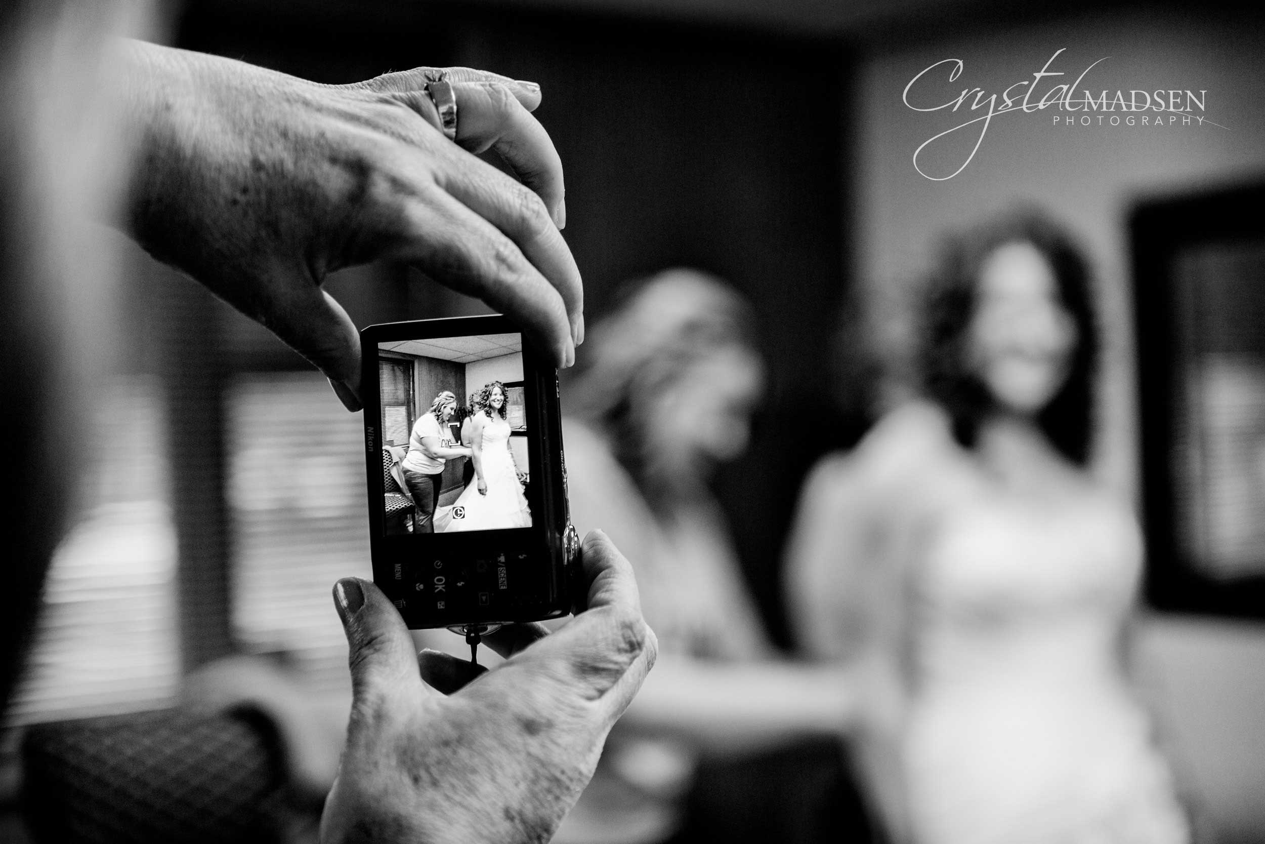 Wedding Picture of a Picture