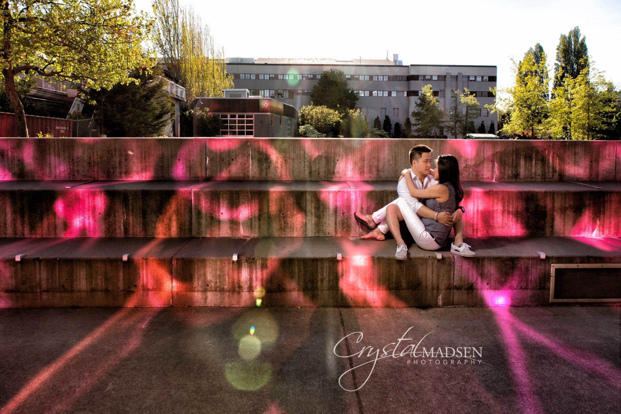 Colorful Seattle Engagement Session