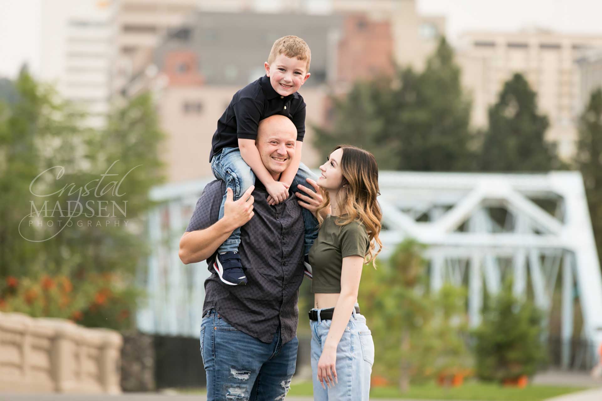 riverfront park family photos downtown spokane